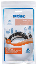 Manhattan 354875 USB-kabel USB 2.0 2 m USB C 0,48 Gbit/sek. Sort