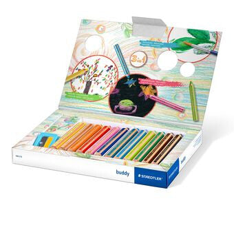 Staedtler Noris buddy 140 Sort, Blå, Brun, Grøn, Magenta, Orange, Rød, Violet, Gul 12 stk
