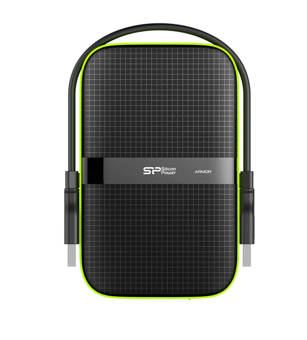 Silicon Power Armor A60 ekstern harddisk 2 TB 2.5" USB Type-A 2.0/3.2 Gen 1 (3.1 Gen 1) Sort