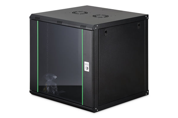 Digitus DN-19 12U-6/6-EC-SW stativ Vægmonteret stativ Sort