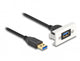 DeLOCK Easy 45 USB-kabel USB 3.2 Gen 1 (3.1 Gen 1) 1 m USB A 5 Gbit/sek. Sort