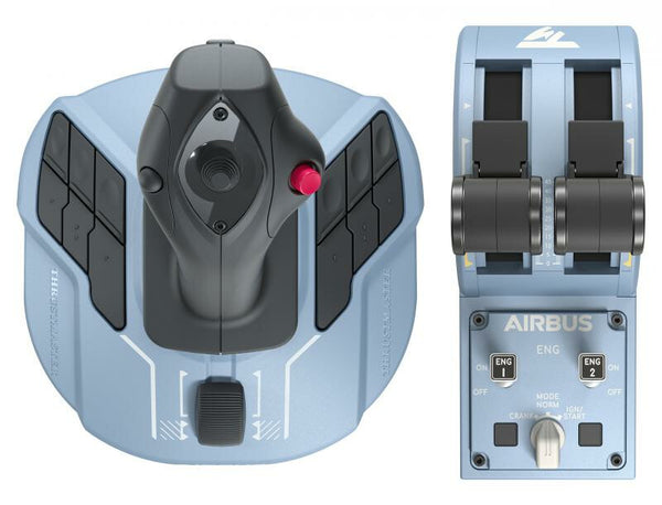 Thrustmaster TCA Officer Pack Airbus Edition Sort, Blå USB Flysimulator Analog/digital PC