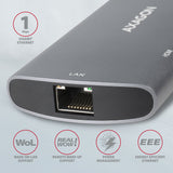 Axagon HMC-6M2 dockingstation Ledningsført USB 3.2 Gen 1 (3.1 Gen 1) Type-C Aluminium