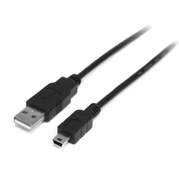 StarTech.com 0.5m USB/Mini USB USB-kabel USB 2.0 0,5 m USB A Mini-USB B 0,48 Gbit/sek. Sort