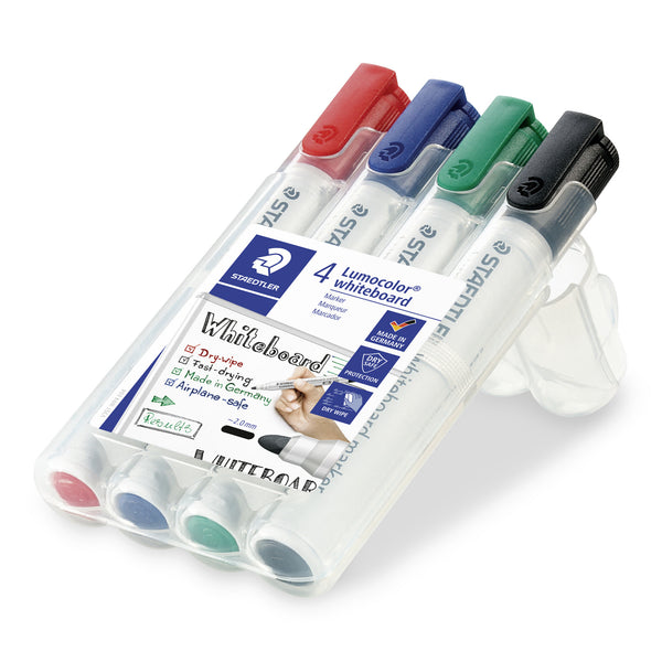 Staedtler Lumocolor speedmarker 4 stk Projektilspids Sort, Blå, Grøn, Rød