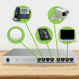 Zyxel GS1008HP Ikke administreret Gigabit Ethernet (10/100/1000) Strøm over Ethernet (PoE) Grå