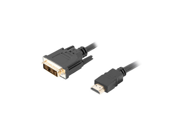 Lanberg CA-HDDV-10CC-0018-BK videokabel adapter 1,8 m HDMI Type A (Standard) DVI-D Sort