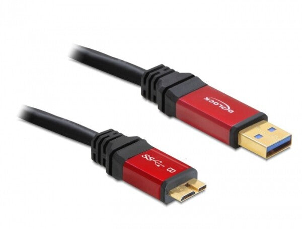 DeLOCK 5.0m 3.0 USB A-micro-B USB-kabel USB 3.2 Gen 1 (3.1 Gen 1) 5 m Micro-USB B 5 Gbit/sek.