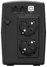 PowerWalker VI 600 STL UPS-enhed Interaktivt indgangsstik 0,6 kVA 360 W 2 AC stikkontakt(er)