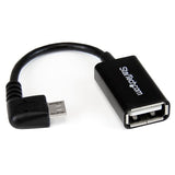 StarTech.com UUSBOTGRA USB-kabel USB 2.0 0,127 m Micro-USB B USB A 0,48 Gbit/sek. Sort