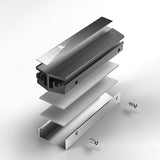 Jonsbo M.2 GREY Computerkølesystem Solid-state drev Køleplade/køler Sort, Grå 1 stk