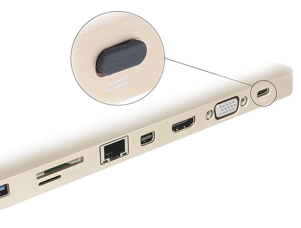DeLOCK 64014 dækning af sokkel USB Type-C Sort 10 stk