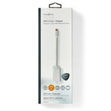 Nedis CCTB64580AL02 videokabel adapter 0,2 m USB Type-C Mini DisplayPort Sølv