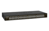 NETGEAR GS348 Ikke administreret Gigabit Ethernet (10/100/1000) 1U Sort