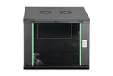 Digitus DN-19 09U-6/6-EC-SW stativ 9U Vægmonteret stativ Sort