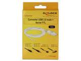 DeLOCK 1.8m USB2.0-A/TTL 6-p USB-kabel 1,8 m USB A Sort