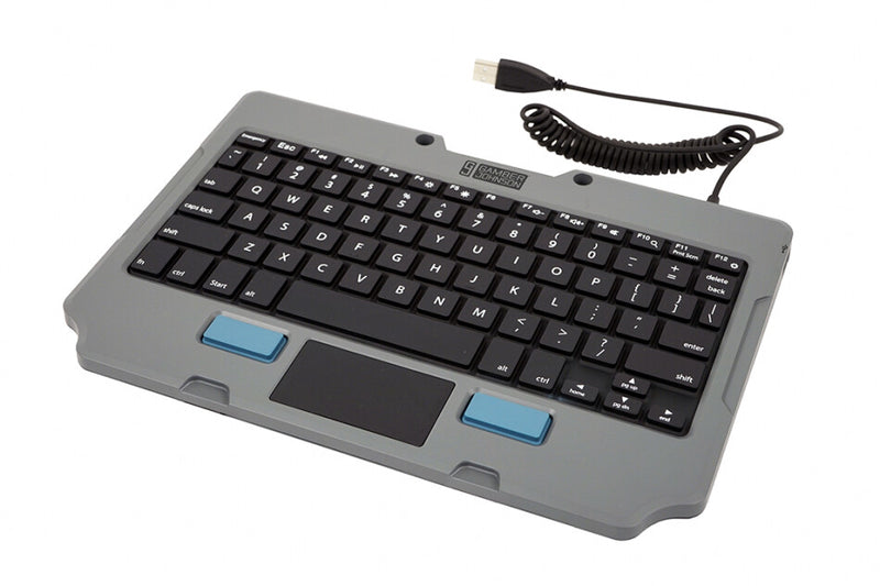 Gamber-Johnson 7160-1449-00 tastatur til mobil enhed QWERTY US engelsk USB Sort, Grå