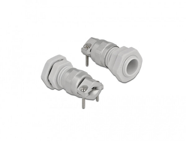 DeLOCK 60352 kabelforskruning Grå Metal, Plast 1 stk