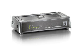 LevelOne FSW-0508TX netværksswitch Ikke administreret Fast Ethernet (10/100) Sort, Grå
