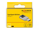 DeLOCK 54085 USB-nøgle 128 GB USB Type-C 3.2 Gen 1 (3.1 Gen 1) Sølv