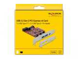 DeLOCK 90492 interface-kort/adapter Intern USB 3.2 Gen 1 (3.1 Gen 1), USB 3.2 Gen 2 (3.1 Gen 2)