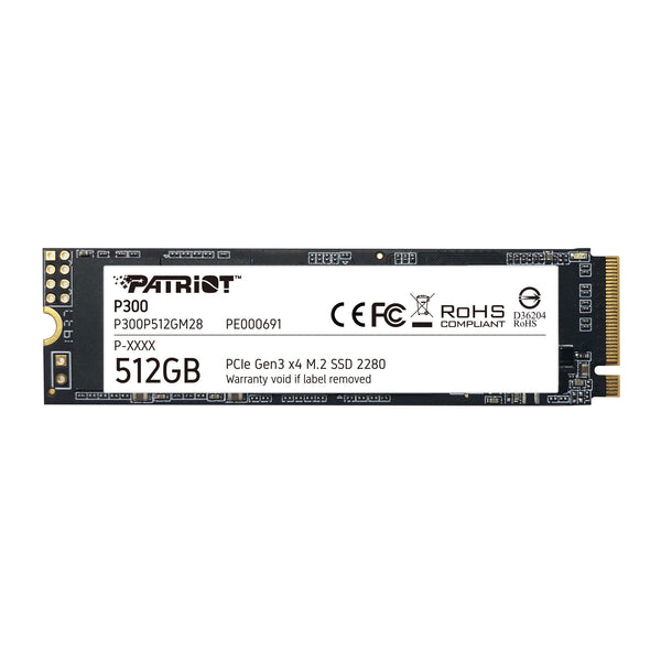 Patriot Memory P300P512GM28 intern solid state drev 512 GB M.2 PCI Express NVMe