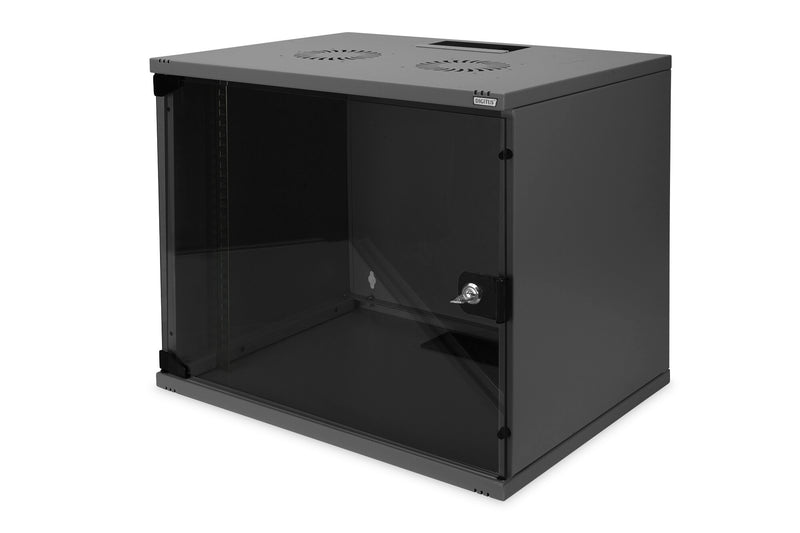 Digitus DN-19 09-U-S-SW stativ 9U Vægmonteret stativ Sort
