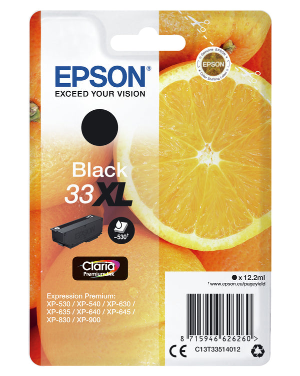 Epson Oranges C13T33514022 blækpatron 1 stk Original Højt (XL) udbytte Sort
