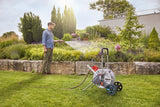 Gardena 18547-20 haveslangespole Multi-positionshjul Vejledning Sort, Rustfrit stål