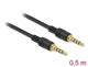 DeLOCK 85592 lydkabel 0,5 m 3.5mm Sort