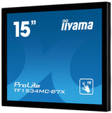 iiyama TF1534MC-B7X computerskærm 38,1 cm (15") 1024 x 768 pixel XGA LED Berøringsskærm Multibruger Sort