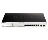 D-Link DGS-1210-10MP Administreret L2 Gigabit Ethernet (10/100/1000) Strøm over Ethernet (PoE) Sort, Grå