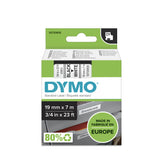 DYMO Ægte D1-etiketter | Sort tekst på hvid tape | 19 mm x 7 m | Selvklæbende etiketter til LabelManager-mærkningsmaskiner | Fremstillet i Europa