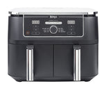 Ninja AF400EU frituregryde Dobbelt 9,5 L Enkeltstående 2470 W Varmluftsteger Sort