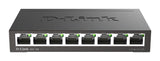 D-Link DGS-108 Ikke administreret L2 Gigabit Ethernet (10/100/1000) Sort