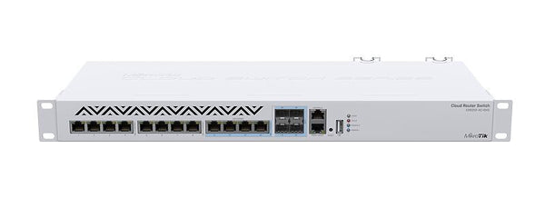 Mikrotik CRS312-4C+8XG-RM netværksswitch Administreret L3 10G Ethernet (100/1000/10000) 1U Hvid