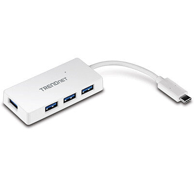 Trendnet TUC-H4E interface hub USB 3.2 Gen 1 (3.1 Gen 1) Type-C 5000 Mbit/s Hvid
