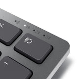 DELL KM7321W tastatur Mus inkluderet Kontor RF trådløs + Bluetooth QWERTY US International Grå, Titanium