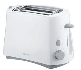 Cloer 331 brødrister 2 skive(r) 825 W Hvid