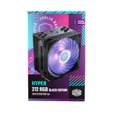 Cooler Master Hyper 212 RGB Black Edition w/LGA1700 Processor Køler 12 cm Sort