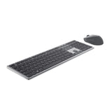 DELL KM7321W tastatur Mus inkluderet Kontor RF trådløs + Bluetooth QWERTY US International Grå, Titanium