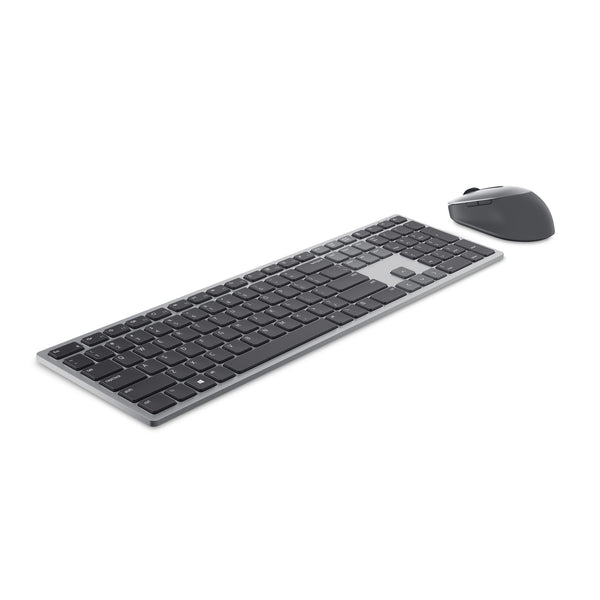 DELL KM7321W tastatur Mus inkluderet Kontor RF trådløs + Bluetooth QWERTY UK engelsk Grå, Titanium
