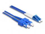 DeLOCK 87923 InfiniBand og fiberoptisk kabel 2 m LC SC Blå