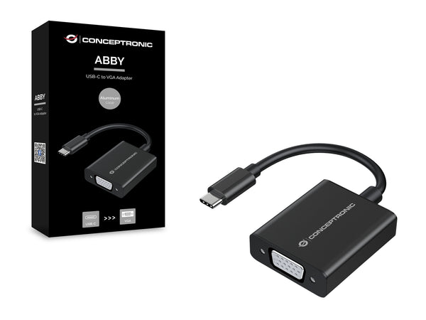 Conceptronic ABBY05B USB grafisk adapter 1920 x 1080 pixel Sort