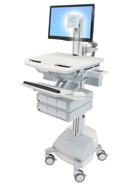 Ergotron StyleView Aluminium, Grå, Hvid Fladt panel Multimedie kurv