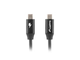 Lanberg CA-CMCM-40CU-0010-BK USB-kabel USB 2.0 1 m USB C 0,48 Gbit/sek. Sort