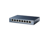 TP-Link TL-SG108 V3.0 Ikke administreret Gigabit Ethernet (10/100/1000) Sort