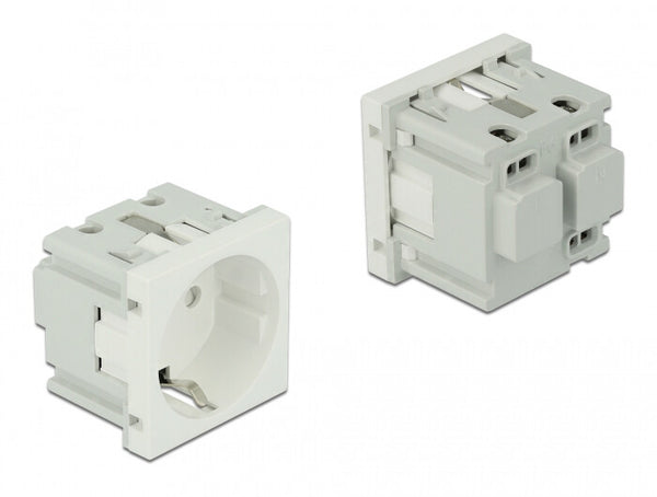 DeLOCK 81320 stikkontakt CEE 7/3 Hvid