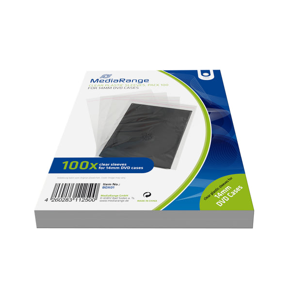 MediaRange Zubehör CD-/DVD-Rohlinge Etui 1 diske Transparent