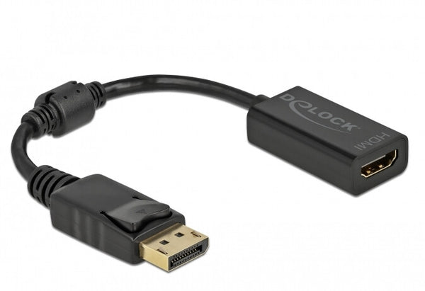 DeLOCK 61011 videokabel adapter 0,15 m DisplayPort HDMI Sort